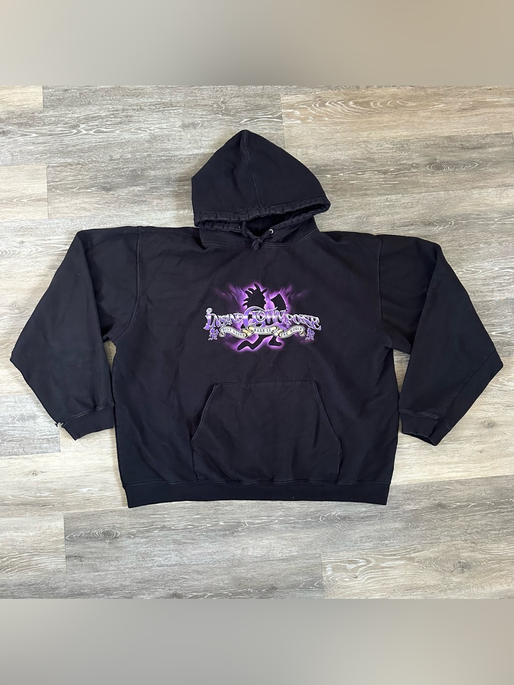 Rare ICP Insane Clown Posse Hatchet Man Most Hated Band Distressed Hoodie Y2K 3X